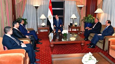 الرئيس السيسي يستقبل وزير خارجية الإمارات