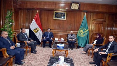 محافظ القليوبية يستقبل نائب أكاديمية البحث العلمي لبحث سبل التعاون 