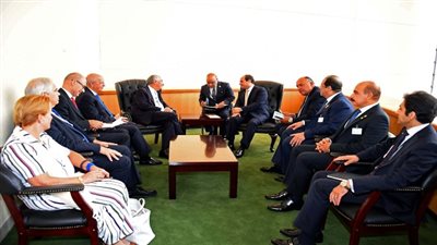 الرئيس السيسي يلتقي مع الرئيس البرتغالي