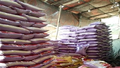 أمن القاهرة يصادر ١٦ طن أرز مجهول المصدر في الساحل