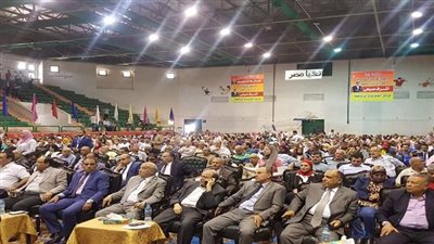 بالصور.. نواب وهيئة مستقبل وطن يشاركون في احتفالات النصر بحضور وزير الشباب والرياضة 