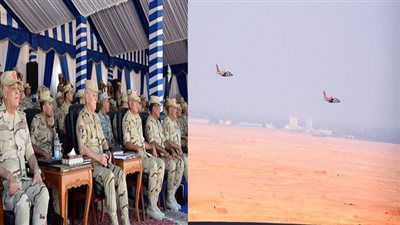 الفريق محمد فريد يشهد إحدى المراحل الرئيسية للمشروع التكتيكى بجنود 