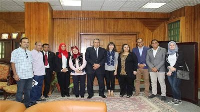 بالصور.. جامعة المنصورة تستضيف عالمة الآثار الدكتورة ميلاني بيتكن 