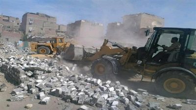 ازالة تعديات بمنطقة اليهودية ومساكن النصر للبترول بالسويس