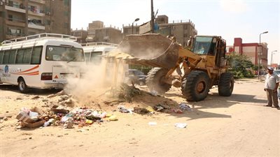 محافظة القاهرة تواصل جهودها لرفع مخلفات الهدم من الشوارع