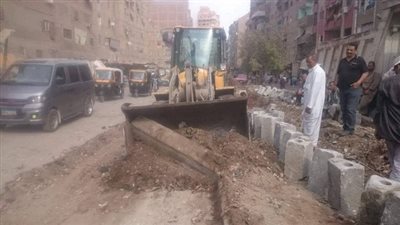 تطوير شارع ترعة بشتيل بطول 500 متر وزراعة الجزيرة الوسطى