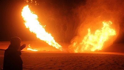 انفجار في خط أنابيب 