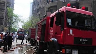 السيطرة على حريق بأتوبيس في طريق المحور بالجيزة