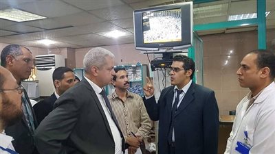 مرور فريق وزاره الصحة وادارة التفتيش المالى والادارى والمتابعه والرقابه بديوان عام المحافظة للتأمين الصحي بالفيوم