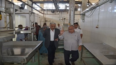 بالصور.. محافظ السويس يتفقد المجزر بمنطقة الألبان الجديدة
