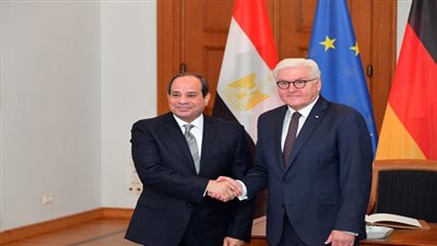 الرئيس السيسي يجرى زيارة لقصر الرئاسة الألمانية ويلتقى بنظيره الألماني