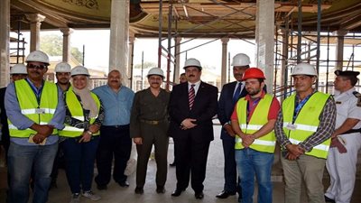 محافظ القليوبية يتفقد ترميم قصر محمد علي بشبرا الخيمه وتذليل جميع العقبات