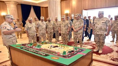 وزير الدفاع  يلتقى برجال قوات الدفاع الجوى ويفتتح عدد من المنشآت الفنية والإدارية 