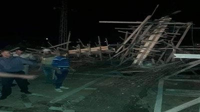 إزالة مبنى مخالف على الرقعة الزراعية بسنورس