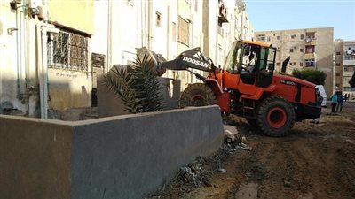 إزالة 5 أسوار بتعاونيات إسبيكو والبحر الأحمر بالسويس