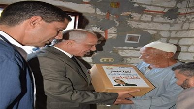 راشد يوزع 1250 كرتونه مواد غذائية وتجهيز 20 عروسة يتيمه بالأجهزة الكهربائية للزواج بالجيزة