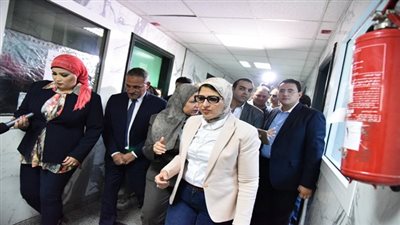 وزيرة الصحة تتفقد المركز الإقليمي لنقل الدم بالإسماعيلية