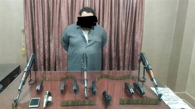 ضبط شخص يتاجر في السلاح الغير مشروع وبدون ترخيص بالدقهليه