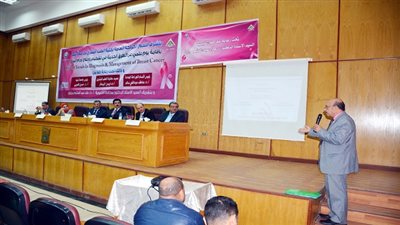 مرزوق يشارك جامعة بنها  في يوم علمي عن الطرق الحديثة في تشخيص وعلاج أورام الثدي 