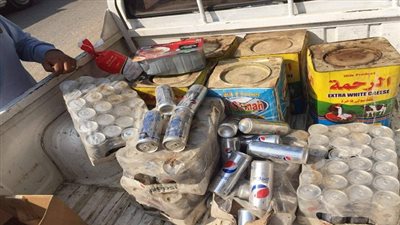  تموين الفيوم ضبط لحوم وصفائح جبن فاسدة بإحد المخازن