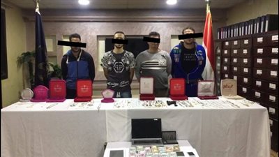 القبض على اكبر تشكيل عصابي في سرقة المساكن والمشغولات الذهبية بالدقهلية