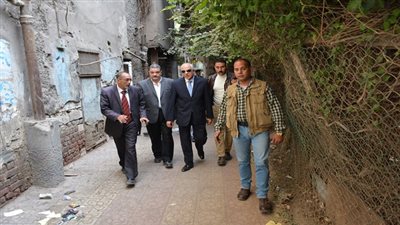محافظ الجيزة يتابع أعمال رفع المخلفات بداير الناحية