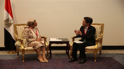 فؤاد تلتقى بوزير البيئة اليابانى لتوحيد الرؤى وبحث سبل التعاون