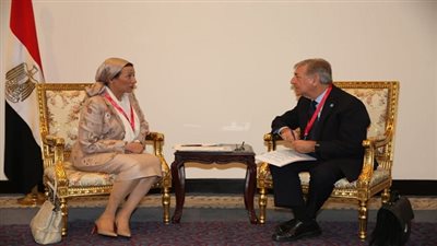 فؤاد تلتقى مفوض الإتحاد الأوروبى للبيئة ورئيس الوكالة الفرنسية للتنمية لتوحيد الرؤى