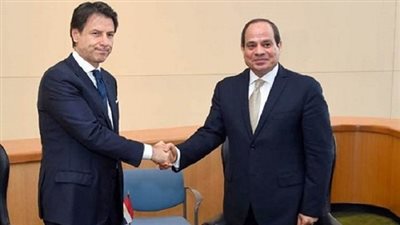 الرئيس السيسي يلتقى رئيس الوزراء الإيطالى
