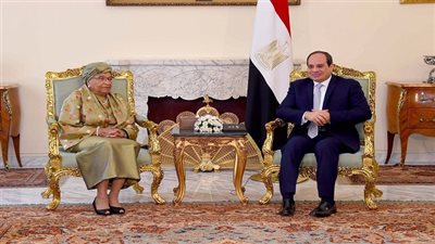 الرئيس السيسي يستقبل رئيسة الفريق الأفريقي رفيع المستوى المعني بالهجرة
