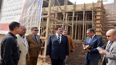 محافظ القليوبية يتفقد إنشاء موقف مسطرد الجديد تحت كوبري مسطرد 