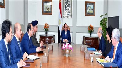 الرئيس السيسي يستقبل الرئيس التنفيذي لشركة 