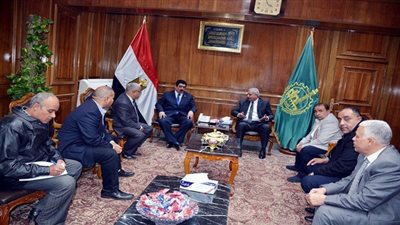 محافظ القليوبية يستقبل رئيس مجلس إدارة شركة بوتاجاسكو لإنشاء مستودع أنابيب بوتاجاز رئيسي بالمحافظة 