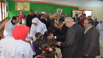 محافظ الغربية يتابع المسح الطبي 