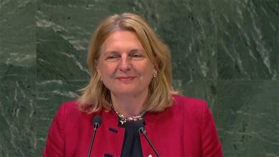 وزيرة خارجية النمسا: ندعم جهود 