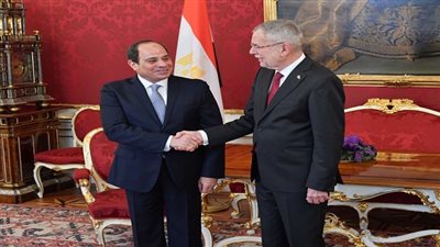 الرئيس السيسي يلتقي مع رئيس جمهورية النمسا