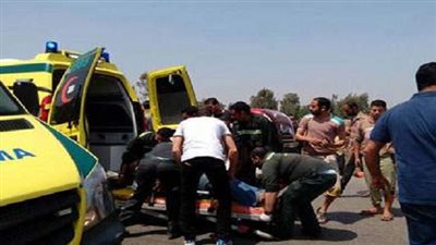 مصرع شخص واصابة 7 اخرون فى حادثتين جنوب السويس