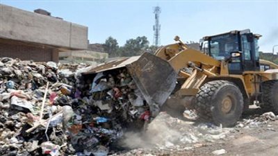 رفع مخلفات القمامة بالمعادى