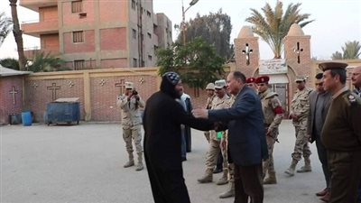 محافظ الفيوم يتفقد التمركزات الأمنية بديري العزب وماري جرجس قبل الاحتفالات برأس السنة 