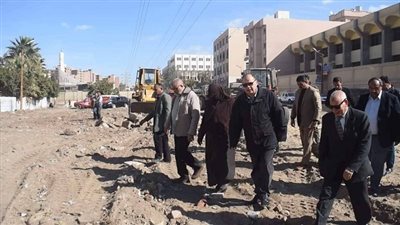 بالصور.. محافظ الفيوم يتفقد أعمال الرصف والتشجير ورفع الإشغالات بحي غرب