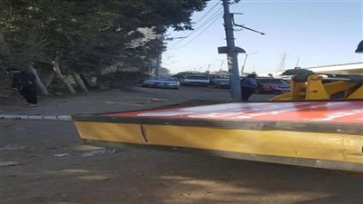 سوء الطقس وشدة الرياح تتسبب في سقوط بعض الاشجار واعمدة الانارة بالدقهليه