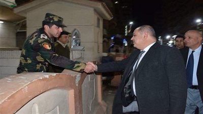 محافظ الغربية ومدير الأمن في زيارة تفقدية لعدد من كنائس طنطا