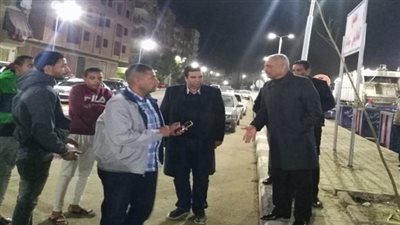 محافظ السويس يتفقد منطقة حي الكويت 