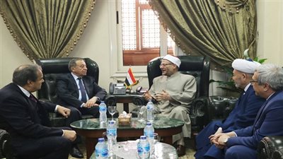 مفتي الجمهورية يستقبل وفدًا رفيع المستوى برئاسة مفتي أوزباكستان