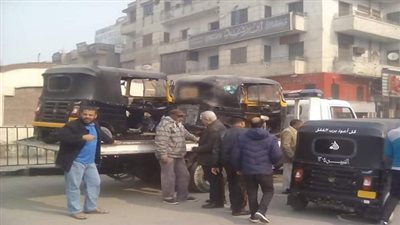 حملة نظافة ليلية لرفع الاشغالات بميدان المحطة بحلوان