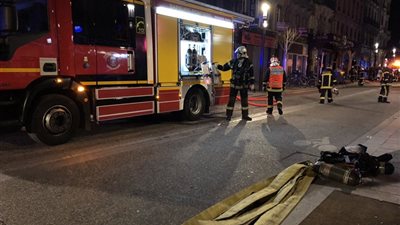 جرحى بحريق ضخم في إحدى المدن الفرنسية