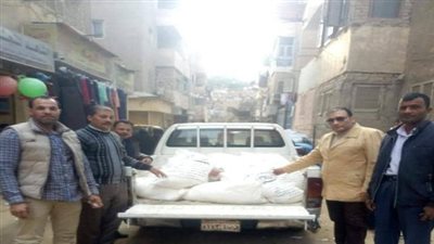 تموين الفيوم:  ضبط نصف طن دقيق مستودعات قبل بيعه بالسوق بابشواى 