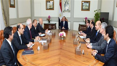 الرئيس السيسي يستقبل رئيس شركة 