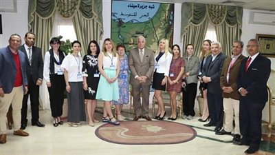 محافظ جنوب سيناء يلتقى وفد اعلامى من اوكرانيا