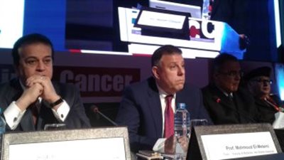 وزير التعليم العالى ورئيس جامعة عين شمس يفتتحان مؤتمر الدولية للأورام